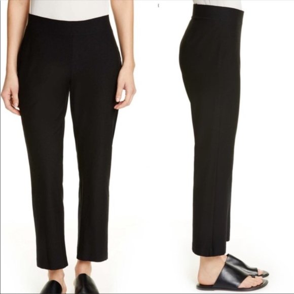 Eileen Fisher Pants - Eileen Fisher Black Pull On Pants. MP